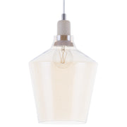 Lampada a Sospensione lampadario Industriale Moderna in Vetro Colorato dorato
