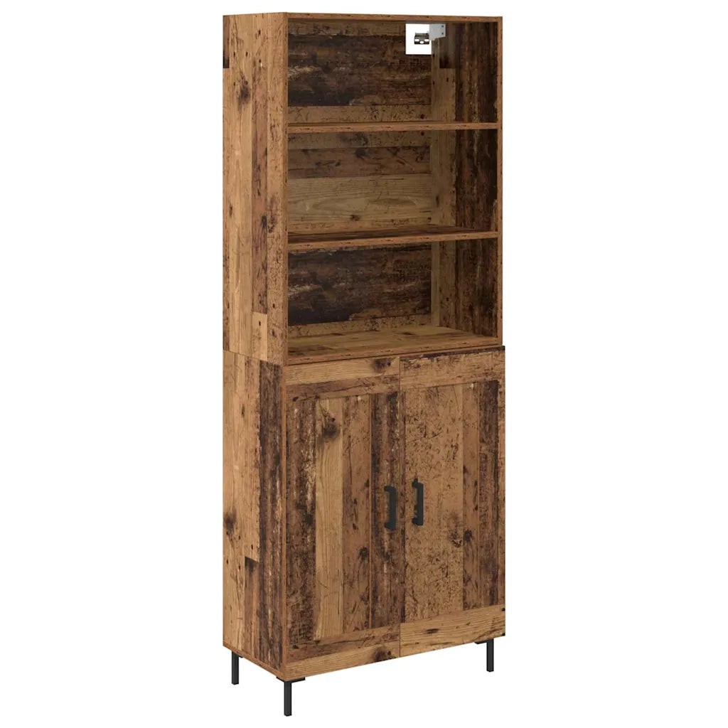 Credenza-Buffet-Armadio da cucina Legno vecchio 69,5 x 34 x 180 cm Legno multistrato 475181
