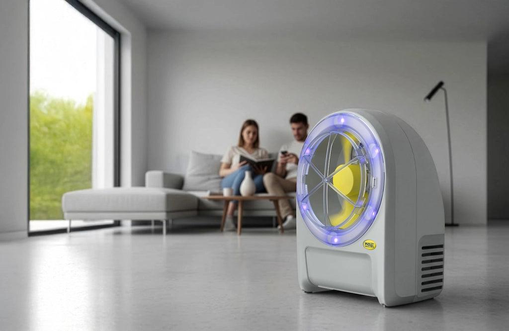 Trappola Insectivoro con Led Elettroinsetticida ad Aspirazione 6W Doppia Velocità