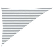 Vela Parasole | Telo Ombra | Vela da ombra solare Grigio chiaro e bianco 3 x 4 x 5 m