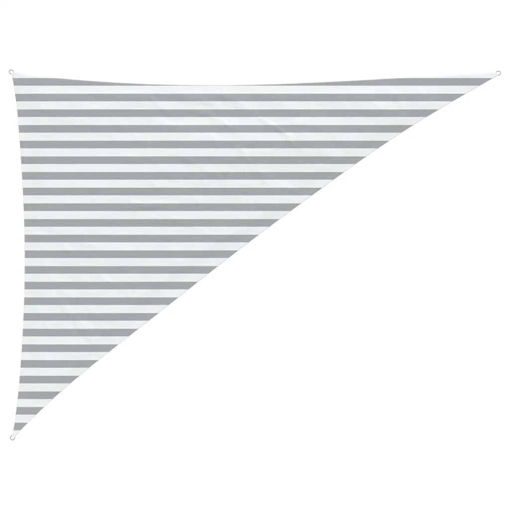Vela Parasole | Telo Ombra | Vela da ombra solare Grigio chiaro e bianco 3 x 4 x 5 m