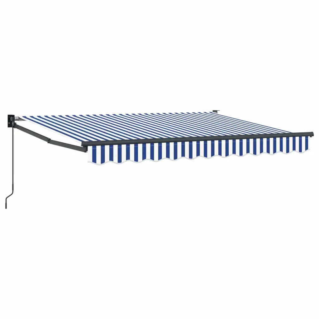 Tenda retrattile manuale Blu e Bianco 3,5 x 2 m 3419056