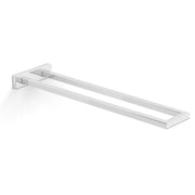 Portasalviette fisso a 2 braccia da muro in ottone, alluminio e Cromall A022 Gedy serie ELBA Cromato