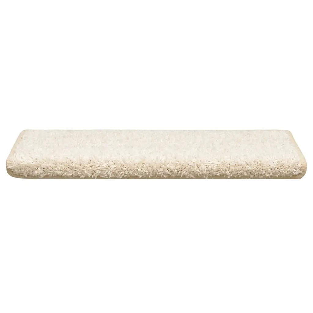 Tappetini per scale 30 pz 65x21x4 cm bianchi con bordo rettangolare 3365831