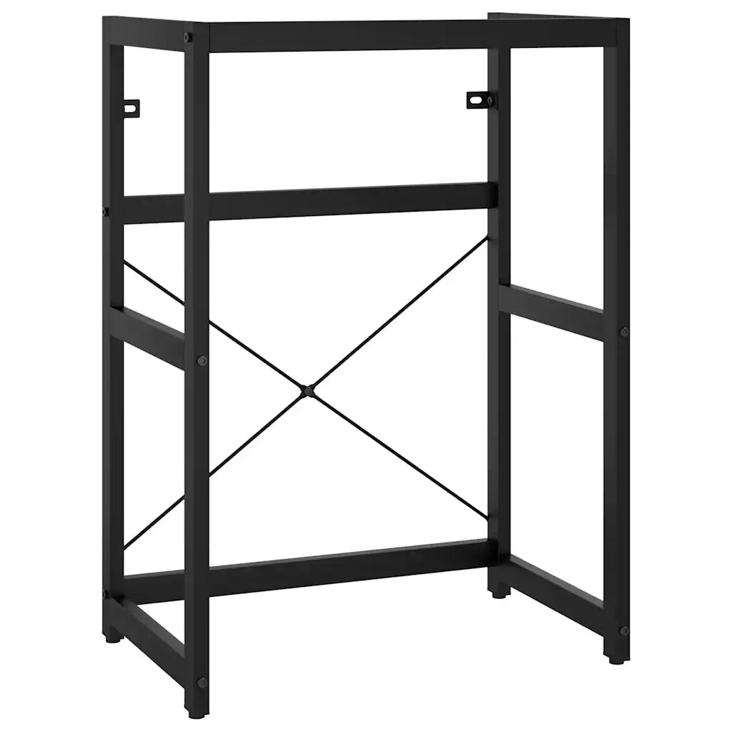 Struttura per Lavabo da Bagno-Supporti per Lavandino Nera 59x38x83 cm in Ferro