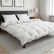 Set di Piumoni 3 pz 200 x 220 cm Tutte le stagioni Bambù Bianco 3432970