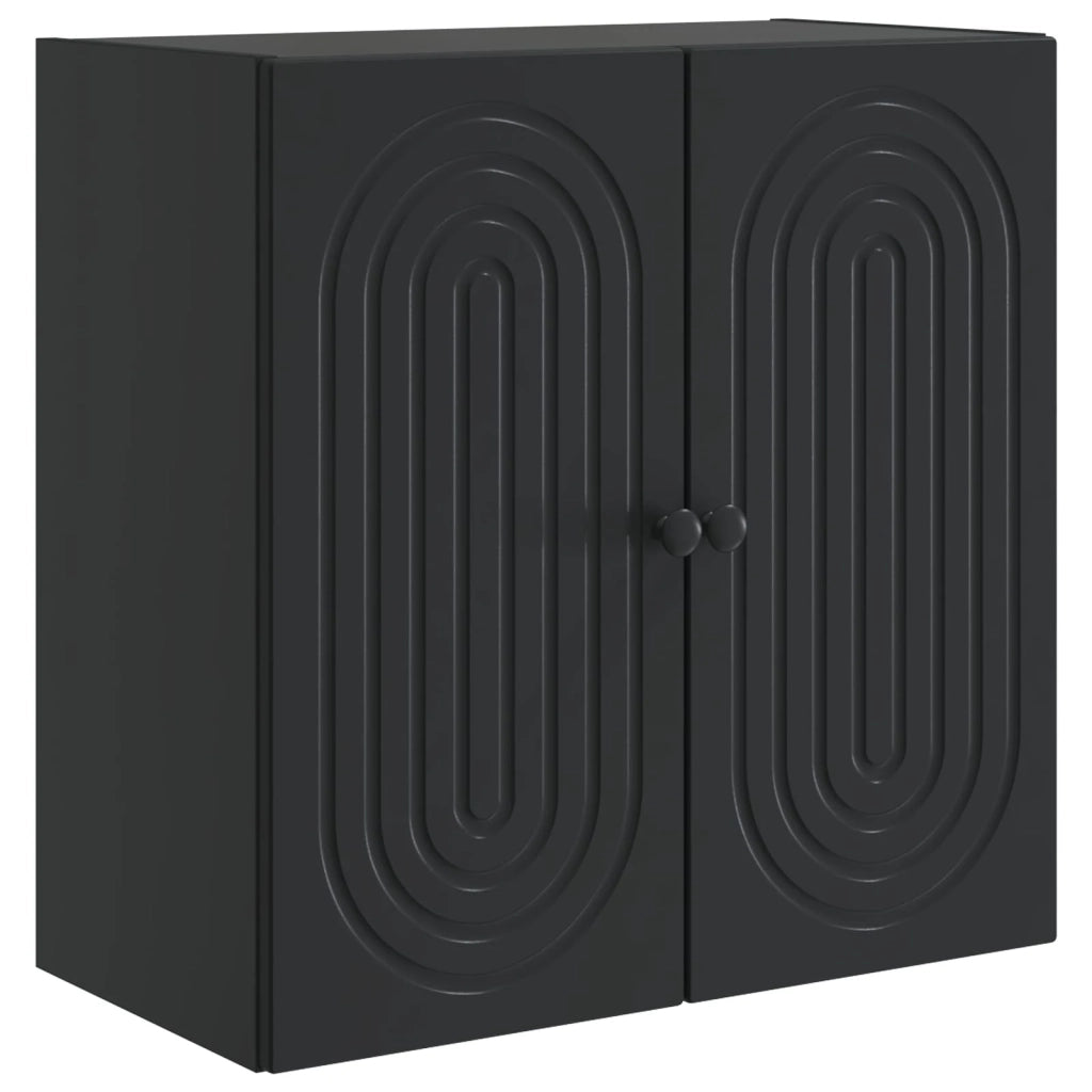 Mobiletto a muro Nero 59 x 31 x 60 cm Legno ingegnerizzato 898066