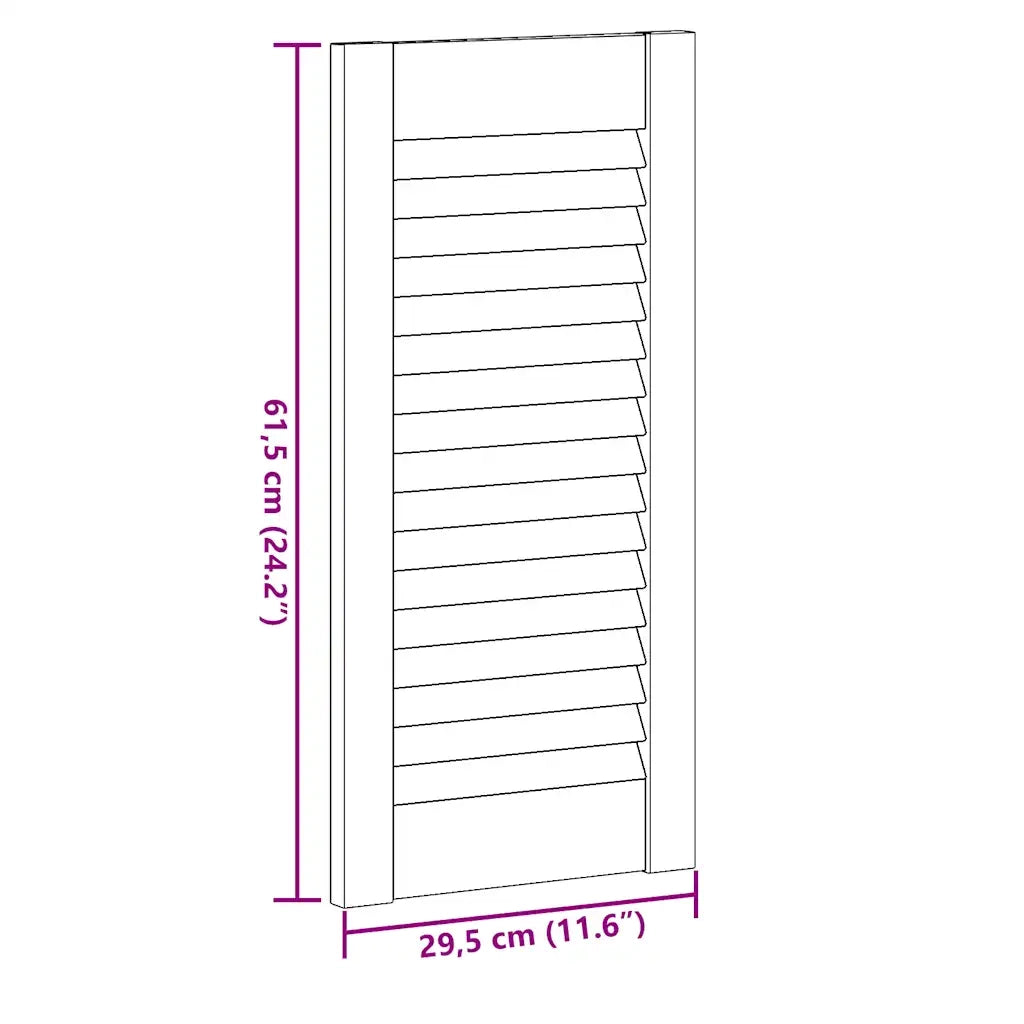 Anta a Lamelle Bianca 61,5x29,5 cm CFW3421969