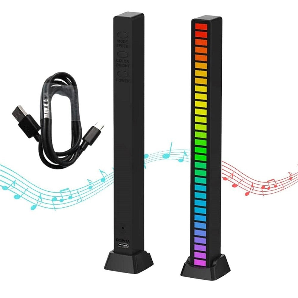 Trade Shop - Barra Luminosa Luci Led Rgb 32 Strisce Led Con 18 Colore Sala Giochi Pc Tv Auto -