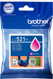 Brother LC521M cartuccia d'inchiostro 1 pz Originale Magenta