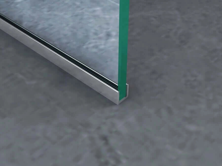 Parete Doccia Walk-In Trasparente 8mm H195cm - 100 cm