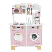 Set da cucina in legno per bambini 70 x 30 x 88 cm divertente ed educativo design moderno in MDF rosa 20_0018915
