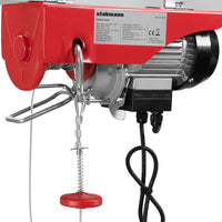 Paranco Elettrico Verricello Montacarichi 300/600kg Sollevatore 1050Watt con Accessori