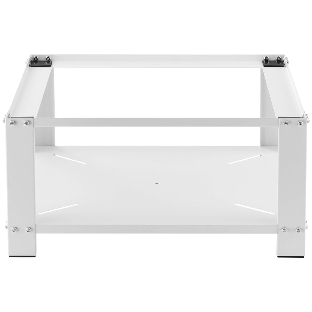 Supporto in Acciaio per Lavatrice o Asciugatrice con Ripiano 63x54 H 31 cm Bianco