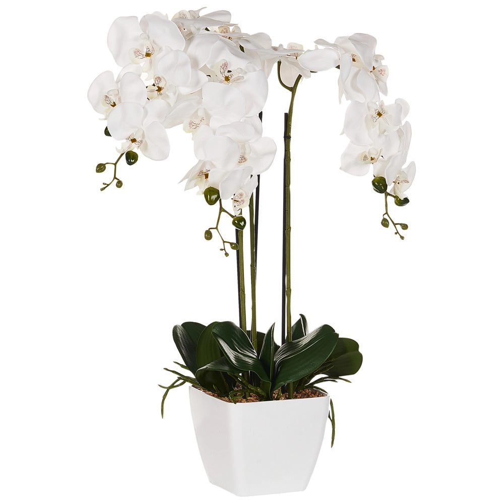 Pianta artificiale con vaso in plastica 59 cm accessorio decorativo boho