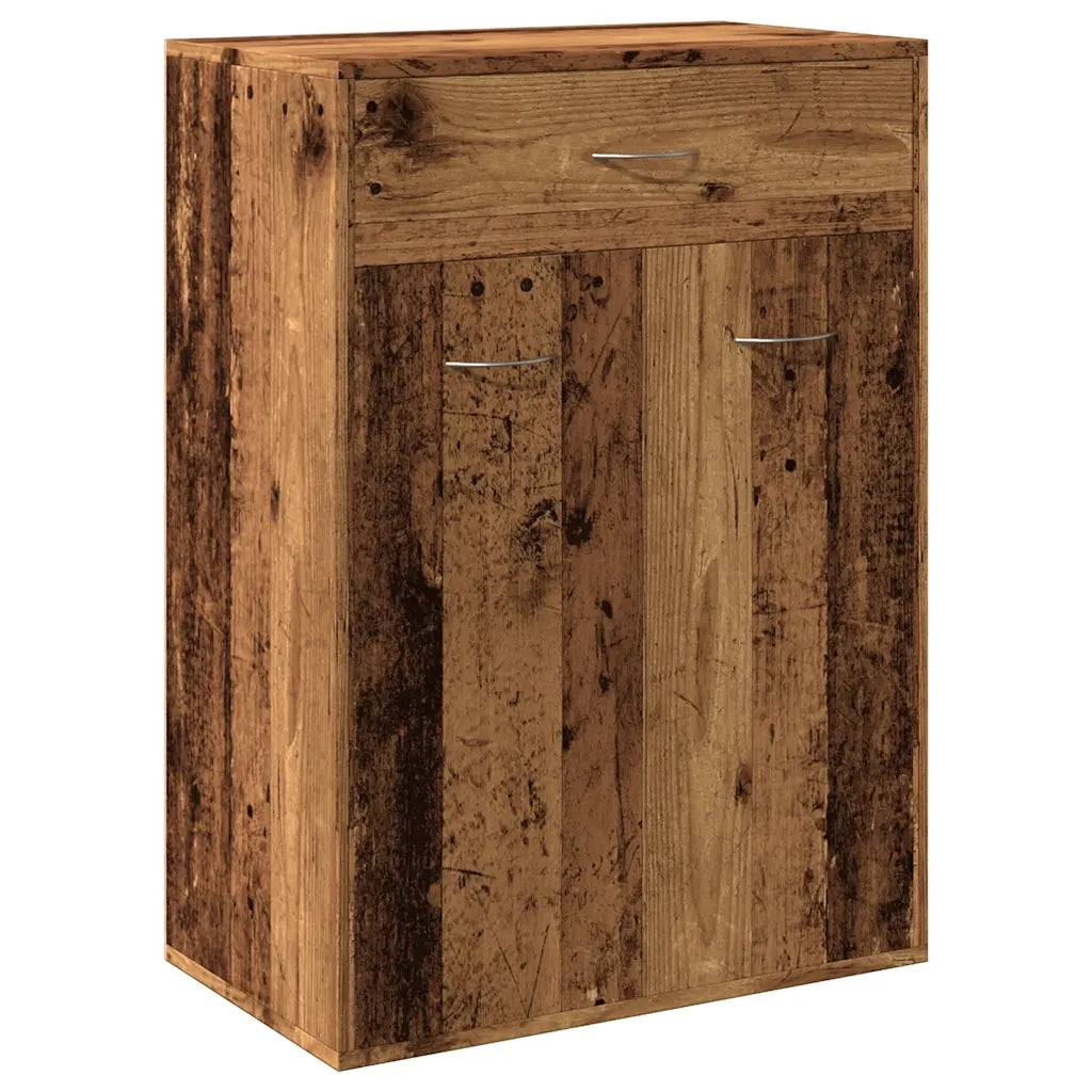 vidaXL Scarpiera Legno Antico 60x35x84 cm in Legno Multistrato