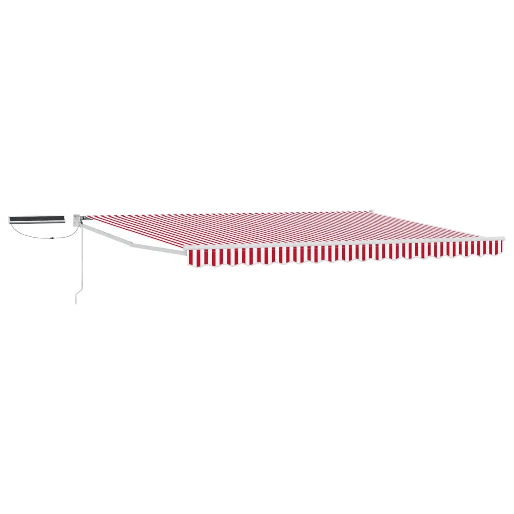 Tettuccio Elettrico Retrattile Rosso e Bianco 5 x 3 m 3420015