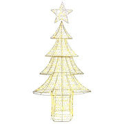 Albero di Natale con 240 LED-Luci decorative natalizie Bianco caldo 181 cm PET