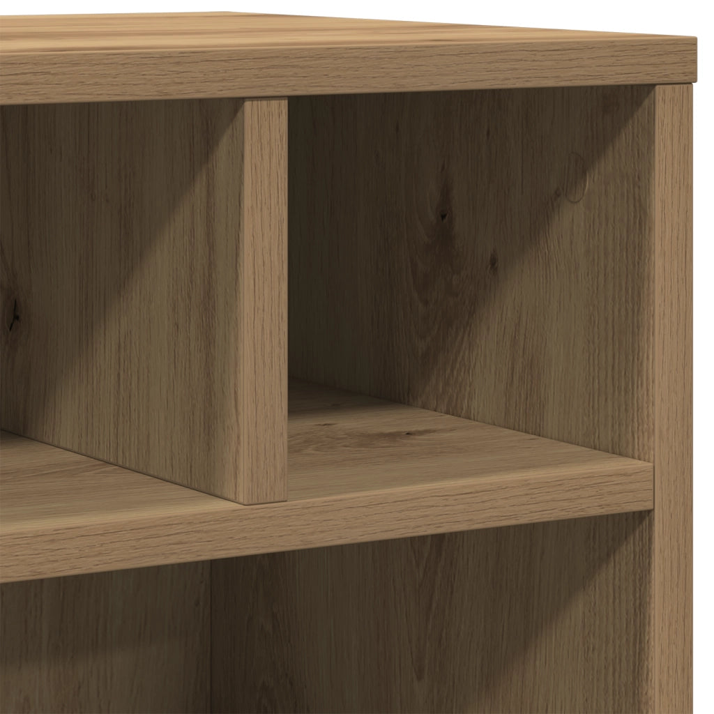 Supporto per Stampante  con Ruote Rovere Artigianale 41x32x48 cm