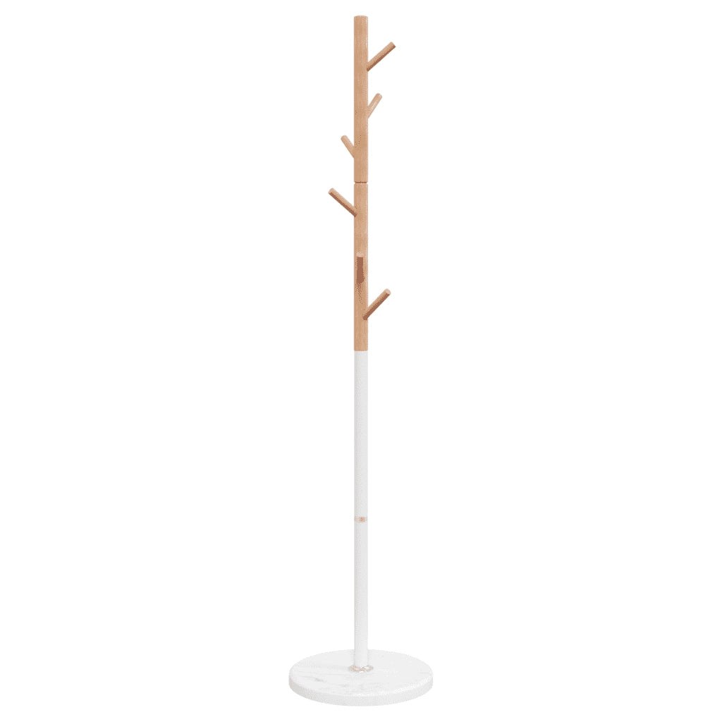 Appendiabiti Bianco 172 cm in Ferro Verniciato a Polvere 377088
