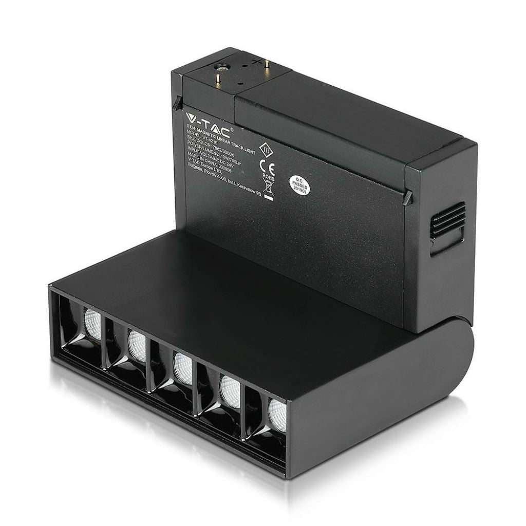 5*2W LED Magnetico SMD SPETLIGHT LINEARE BLACO IP20 24V 4000K