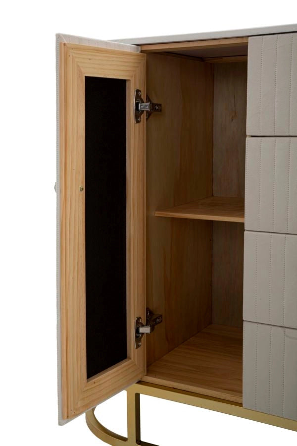 Mobile Montpellier Crema 120x40x85 cm in Ferro Legno