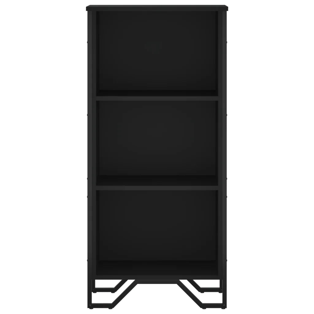 Libreria Nera 50x31x106 cm in Legno Multistrato 848604