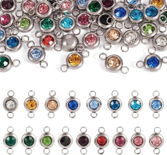 Connettori per gioielli e catenelle, connettori per gioielli, pendenti, per gioielli a catenella, per gioielli da fare in casa, per creare collane e bracciali.