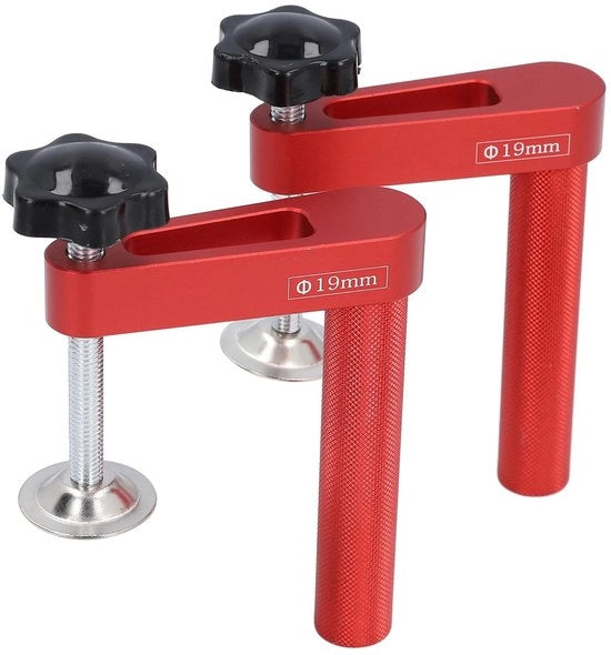 Banco di lavoro con pressione regolabile - Klemme con forza di chiusura 600 N - Pad di gomma - Legerazione di alluminio - Hout lavorazione