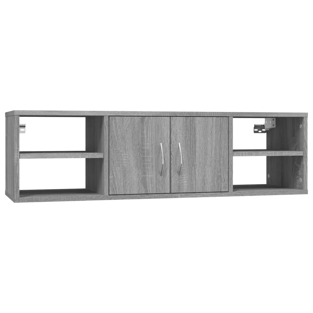 Mensola a Muro | Mensola a parete Grigio Sonoma 102x30x29 cm Legno Multistrato