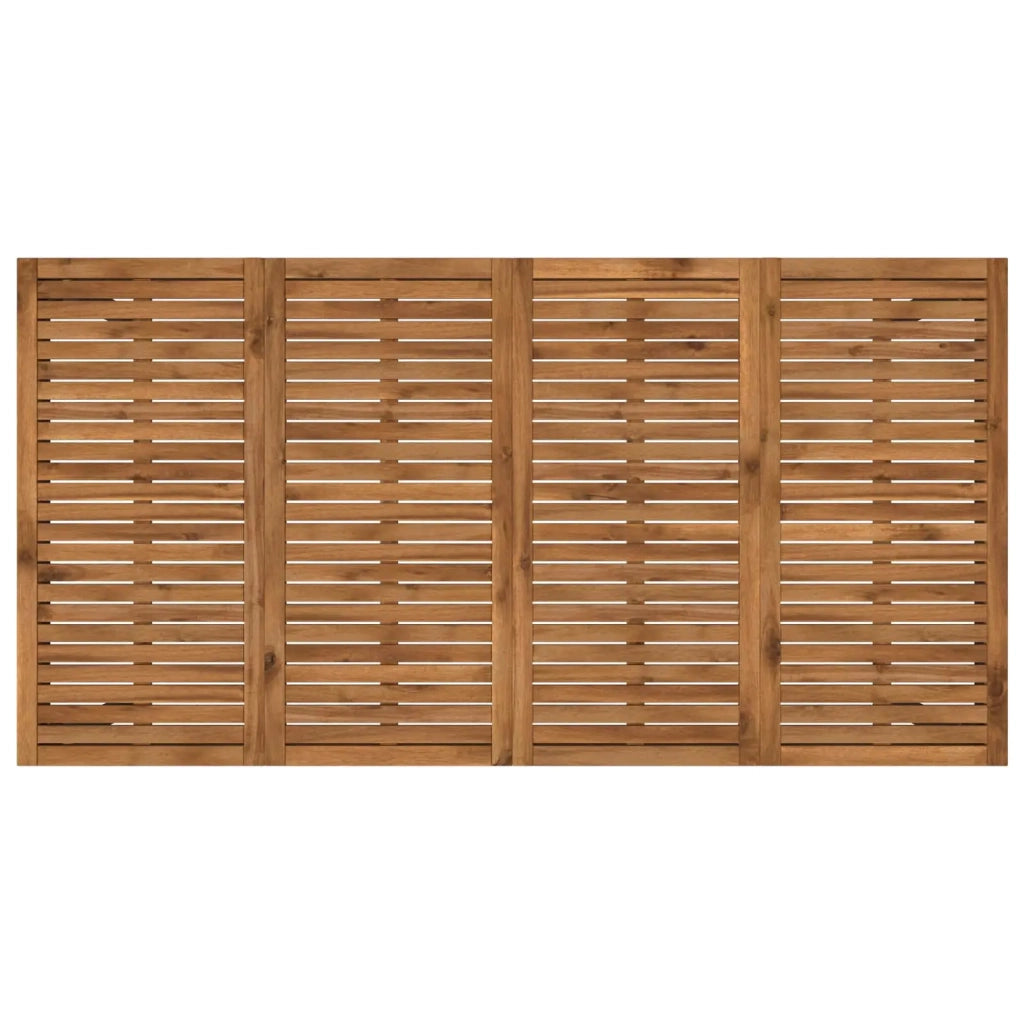 Tavolo da cena da giardino Naturale e Nero 196 x 100,5 x 75 cm 3394419
