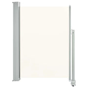 Tenda da sole laterale retrattile/schermo protettivo per patio giardino terrazza balcone 100 x 300 cm bianco sporco 02_0007177