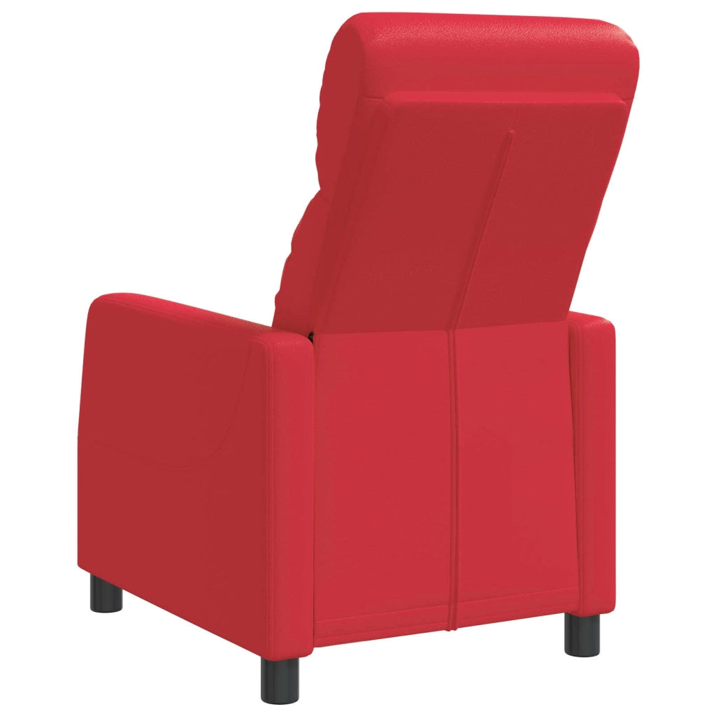 Poltrona reclinabile Rosso Similpelle 42035074