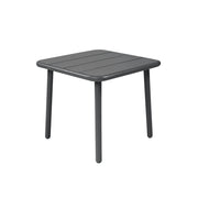Tavolino da giardino quadrato in acciaio, 45 cm, antracite