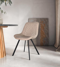 Set di due sedie in beige