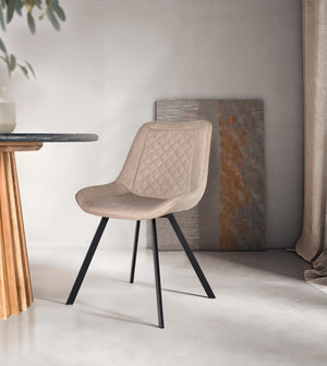 Set di due sedie in beige