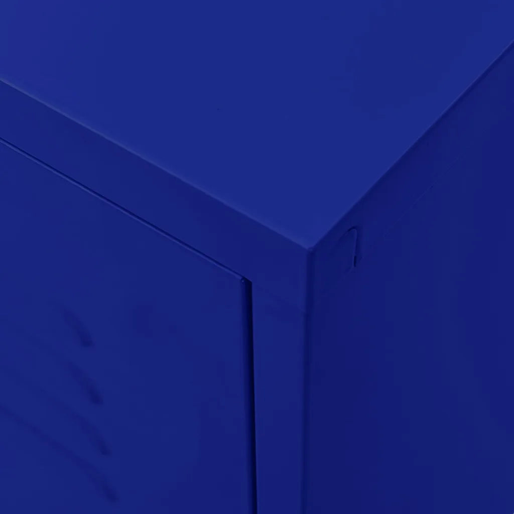 Mobile TV-Credenza TV-Console TV Blu Marino 105x35x50 cm in Acciaio