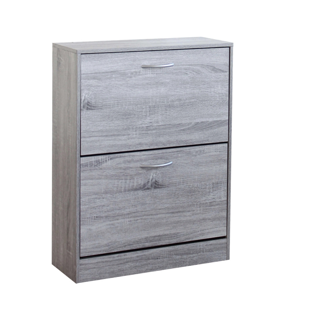 Scarpiera con 2 ante in Legno cm 60x24x80 - GARY