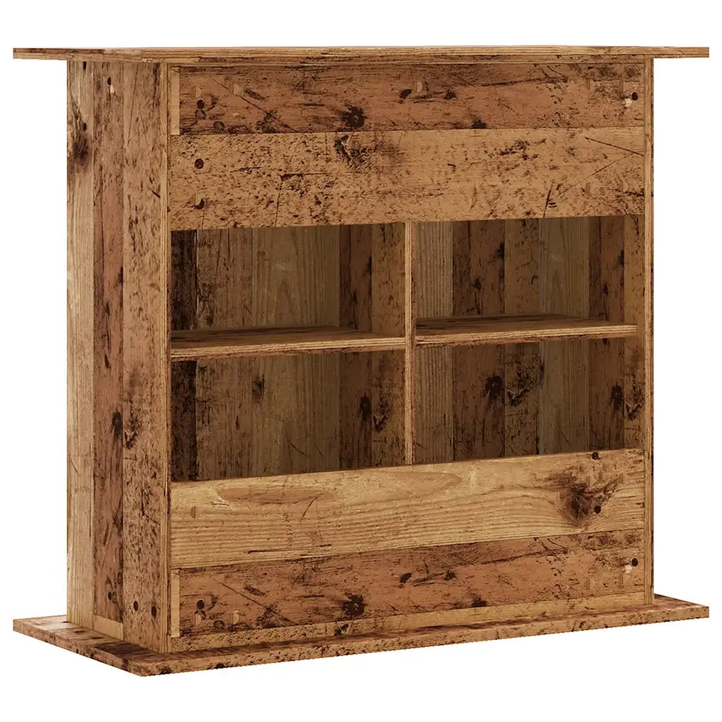 Supporto Acquario 81x36x73 cm in Legno Multistrato Legno Antico 857278