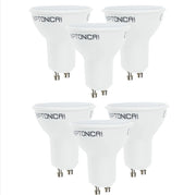 Lampadina dicroica led gu10 6.5 w resa 40watt risparmio energetico 6000k pezzi 6
