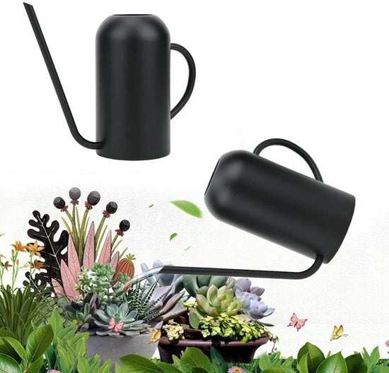 Giocatore 1,5 Litri Acciaio Inossidabile - Giocatore con Lungo Scivolo - Giocatore per Interno/Esterno - Giardino/Giardinaggio - Strumento di Irrigazione - 21x24,8 cm - Giocatore per Giardino