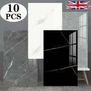 Adesivi Marmo per Parete ¨C Zephmum ¨C Bianco 10 Pezzi
