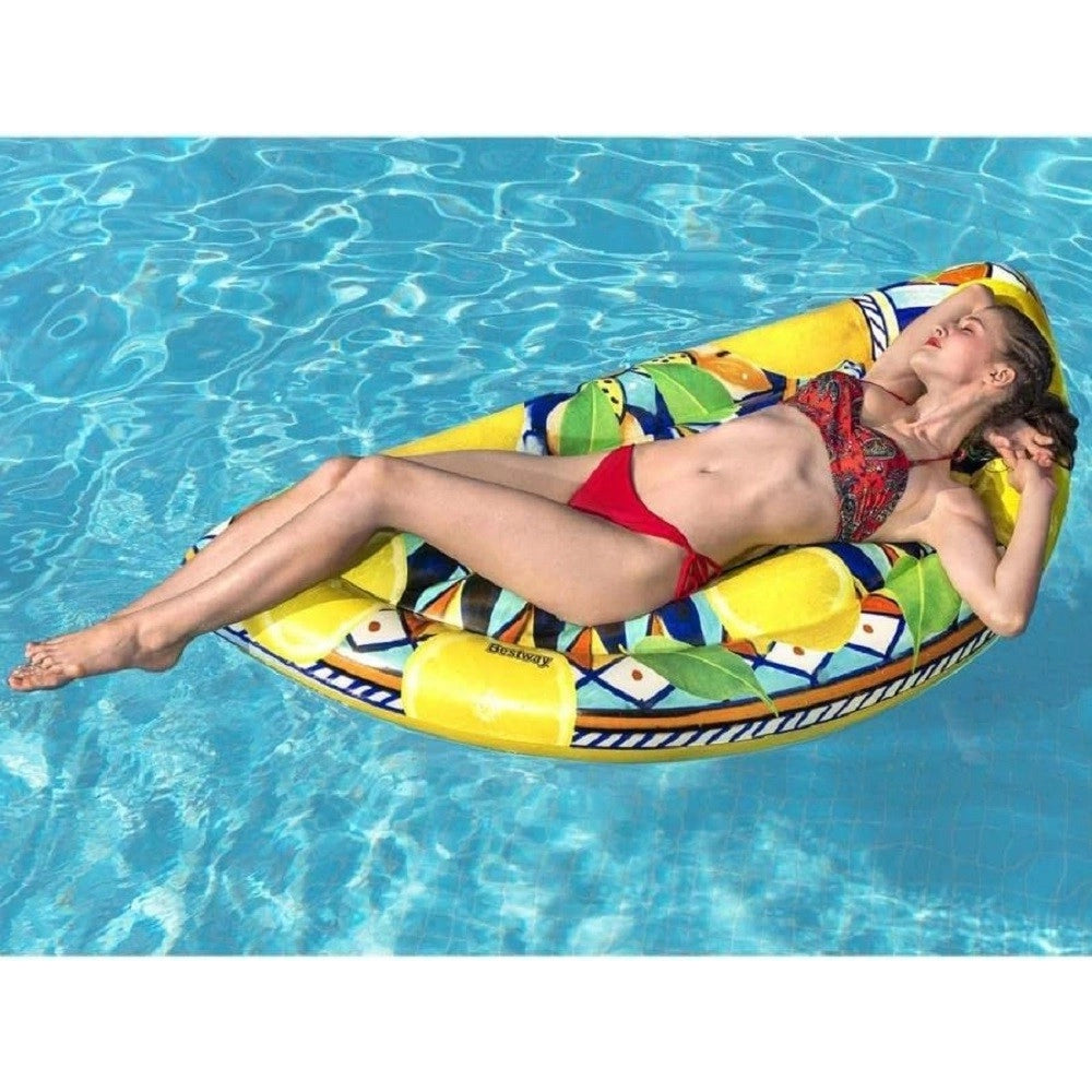 Trade Shop - Materassino Gonfiabile Maiolica Siciliana 171x89cm Estate Piscina Spiaggia 43364 -