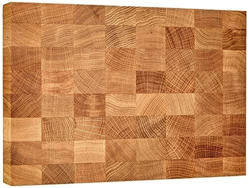 KAI DM-0795 Tagliere in Legno di Quercia con Piedini Antiscivolo 39 x 26 2 x 5 3 cm colore Legno