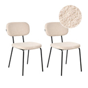 Poltrona tessuto bouclè beige imbottita in velluto Design stile retrò