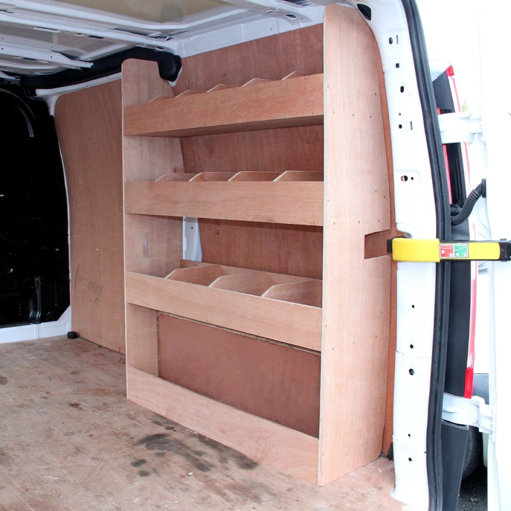 Tappezzeria Camper Furgone Grigio Argento & Scaffale per Furgone Ford Transit