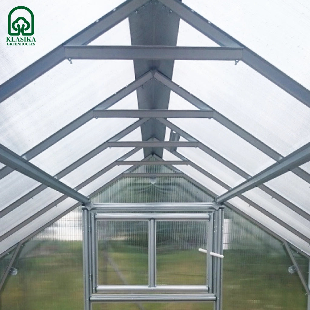 Serra da giardino KLASIKA HOUSE 2,35 x 4,12 m (9,68 m²), 6 mm con rivestimento in policarbonato