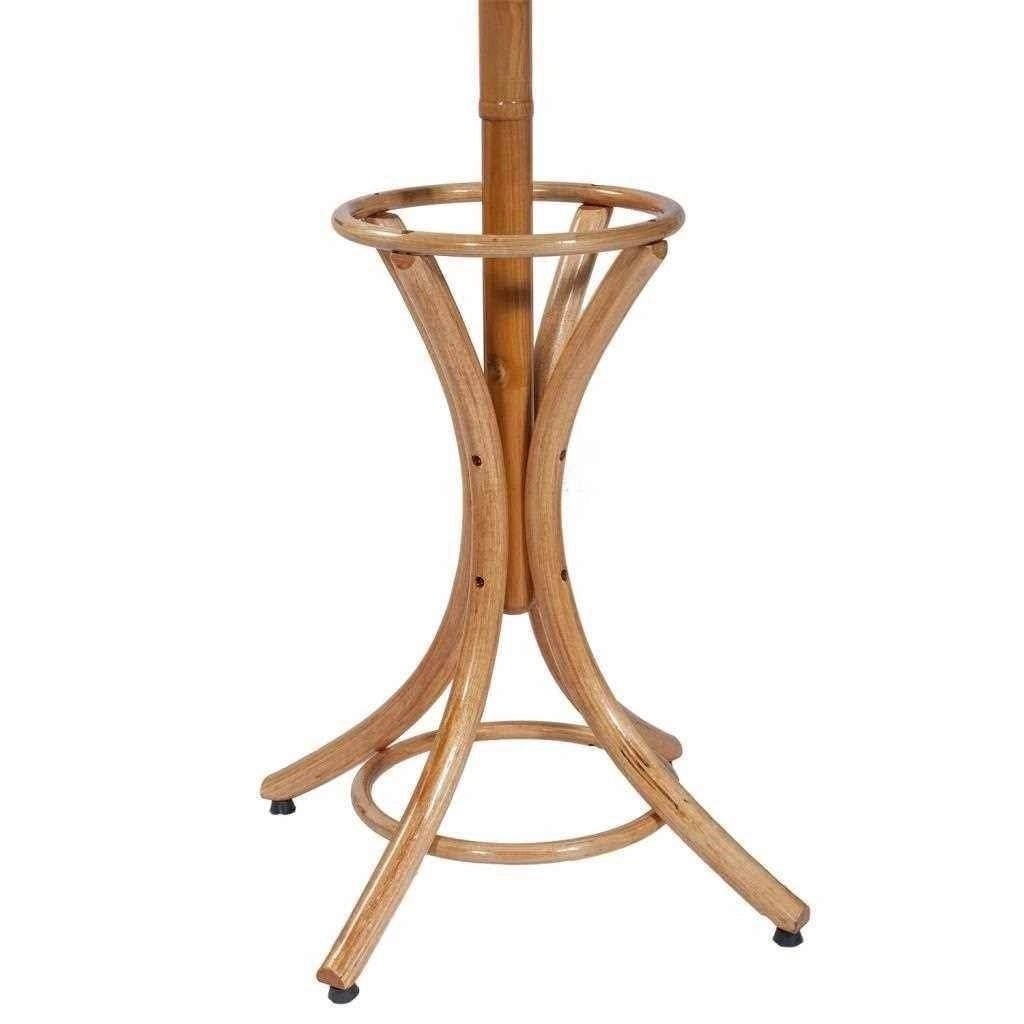 Perchero de pie de madera natural claro 53x39x187hcm