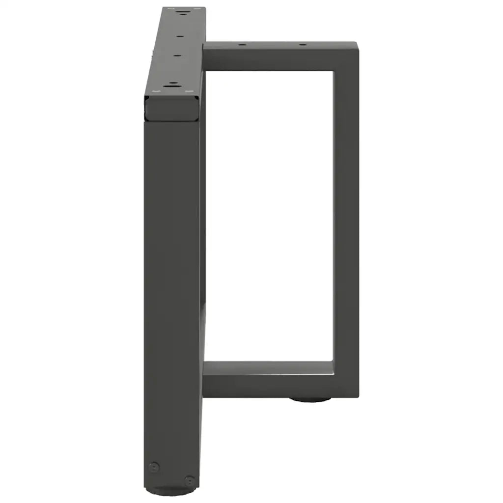 Gambe per Tavolino da CaffÃ¨ a Forma di T 2 pz Antracite 60x25x(42-43) cm Acciaio