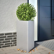 Fioriera da Giardino Triangolare 50x43x75 cm Acciaio Zincato 851181